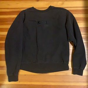 Kith black crewneck sweatshirt, women’s size med